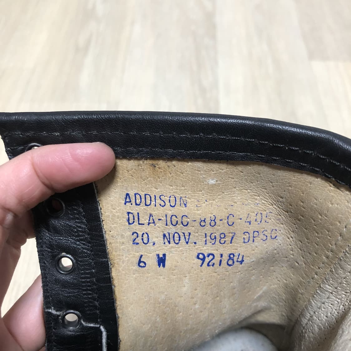 (250) 80's 데드스탁 새상품 미공군 에디슨 슈 컴퍼니 비행 부츠 상품이미지8