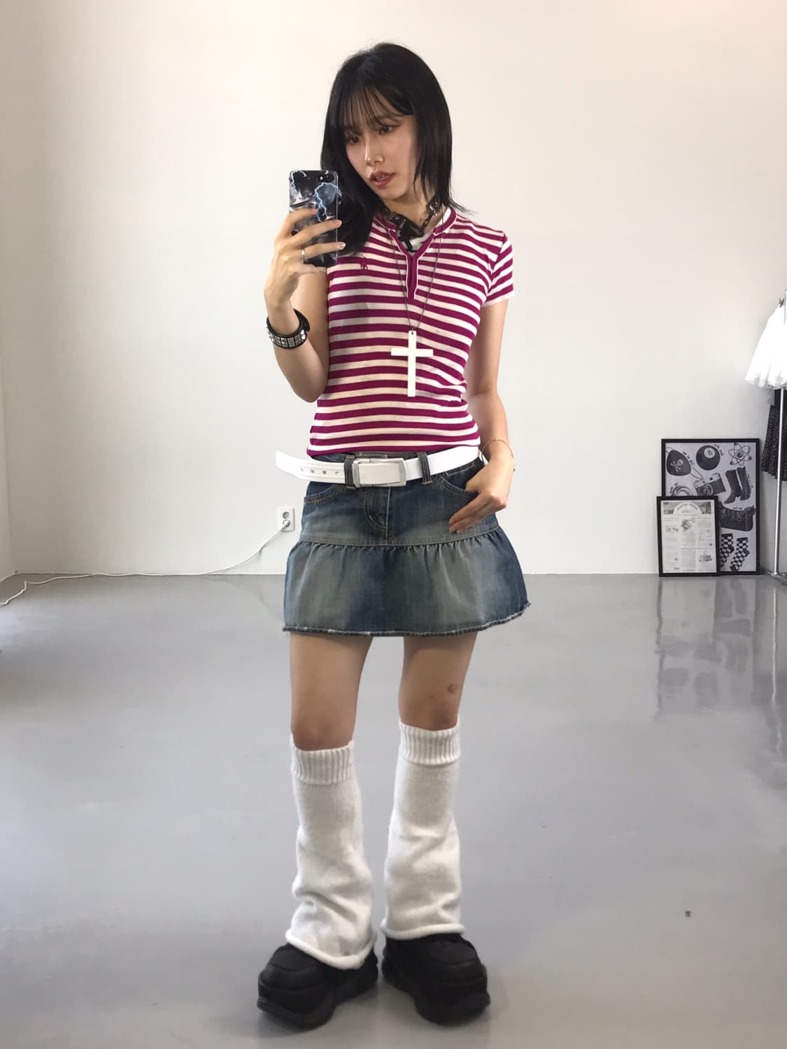 Ralph Lauren Pink Striped T-Shirts 상품이미지2