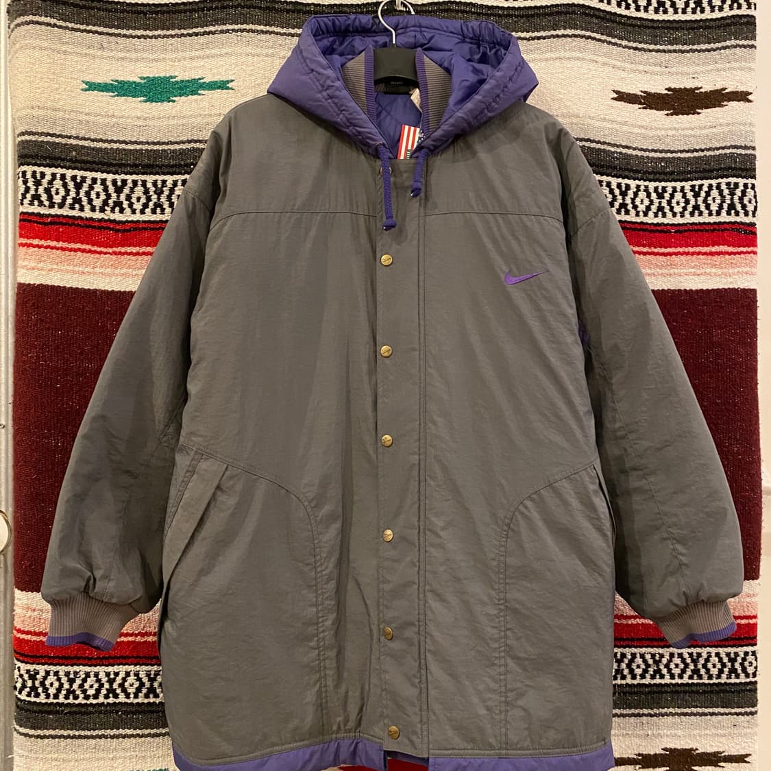 90s USA NIKE 빅스우시 후드 패딩점퍼 상품이미지8