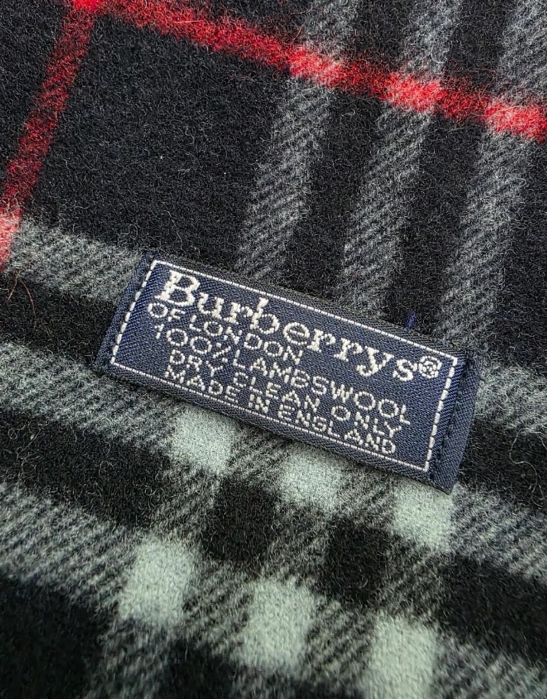 버버리 램스울 머플러 블랙 체크 상품이미지6