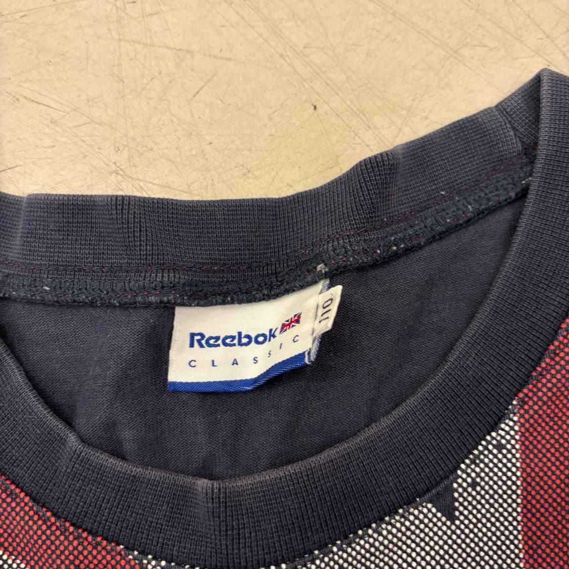 리복 유니언잭 빅로고 네이비 롱슬리브 상품이미지3