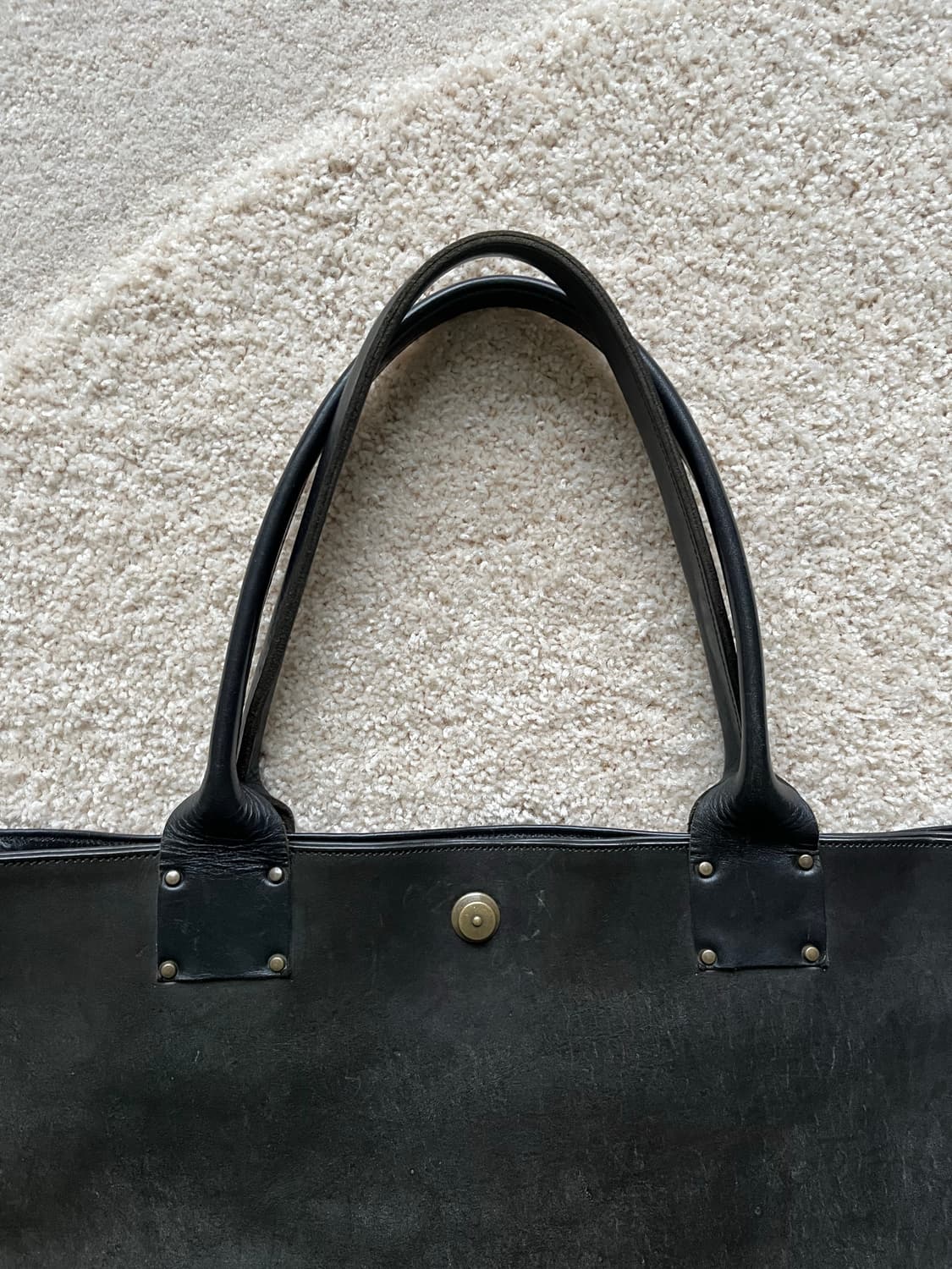 다츠노시 핸드메이드 레더 토트백 상품이미지3