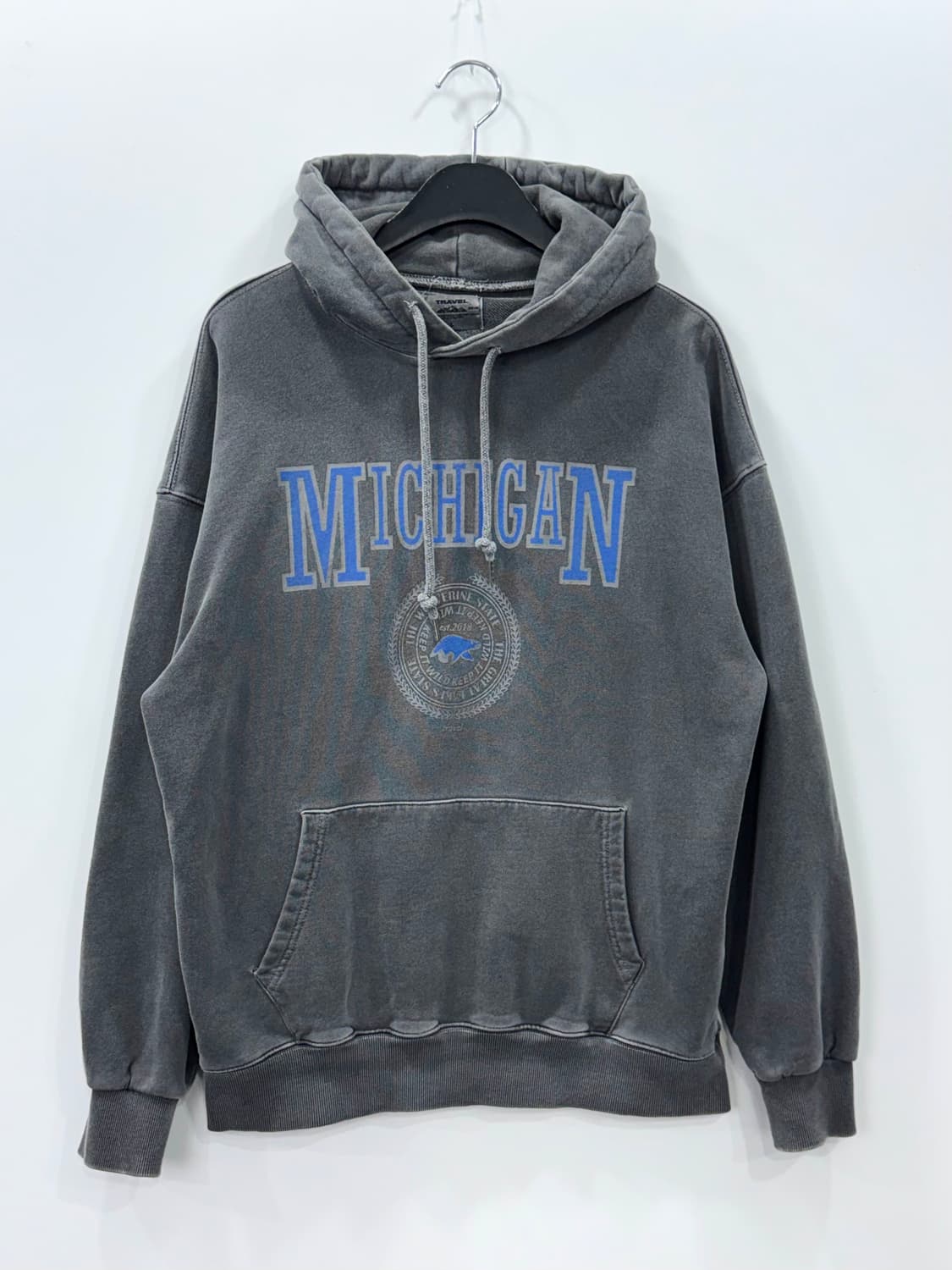 트래블 미시간 울버린 피그먼트 후드 L 상품이미지1