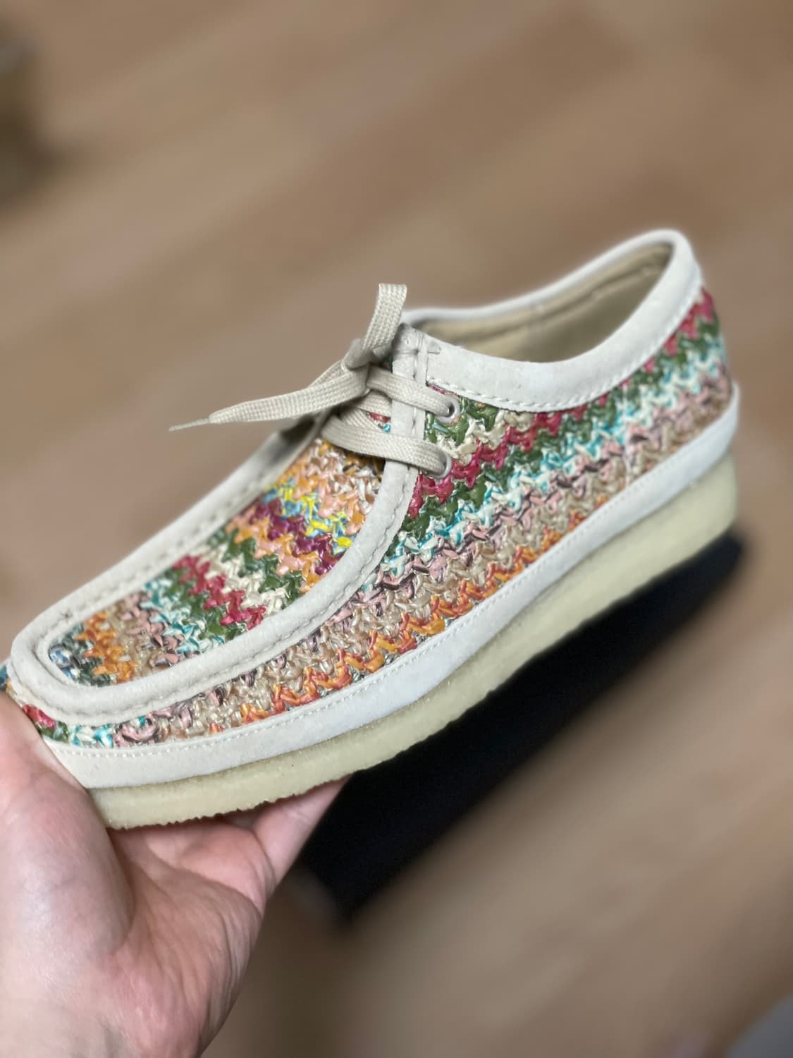 [260] 클락스 왈라비 멀티컬러 라피아(✨새상품/바닥오염) 상품이미지2