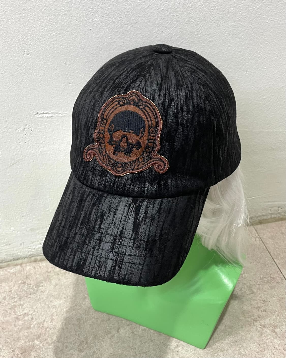 Skull Crack Black Cap Hat 상품이미지5