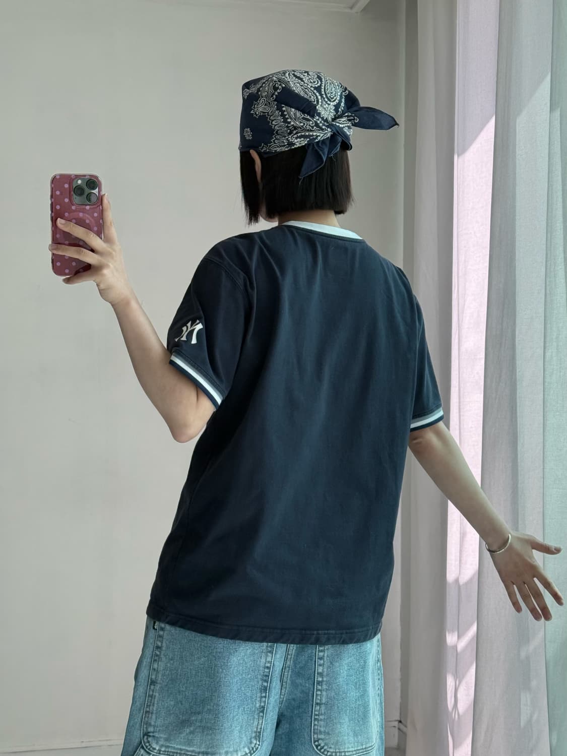 뉴에라 뉴욕 링거 반팔티 상품이미지4