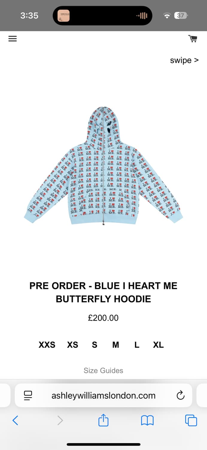 판매)애슐리 윌리엄스 후드집업 상품이미지1