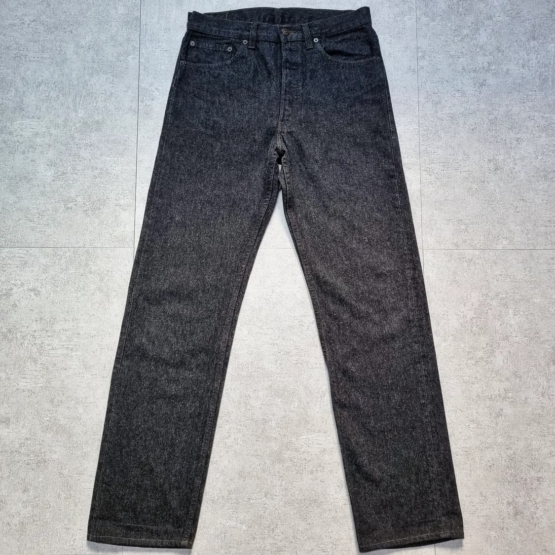90s USA 리바이스 501 흑청 32/34 irregular 준신품 상품이미지2