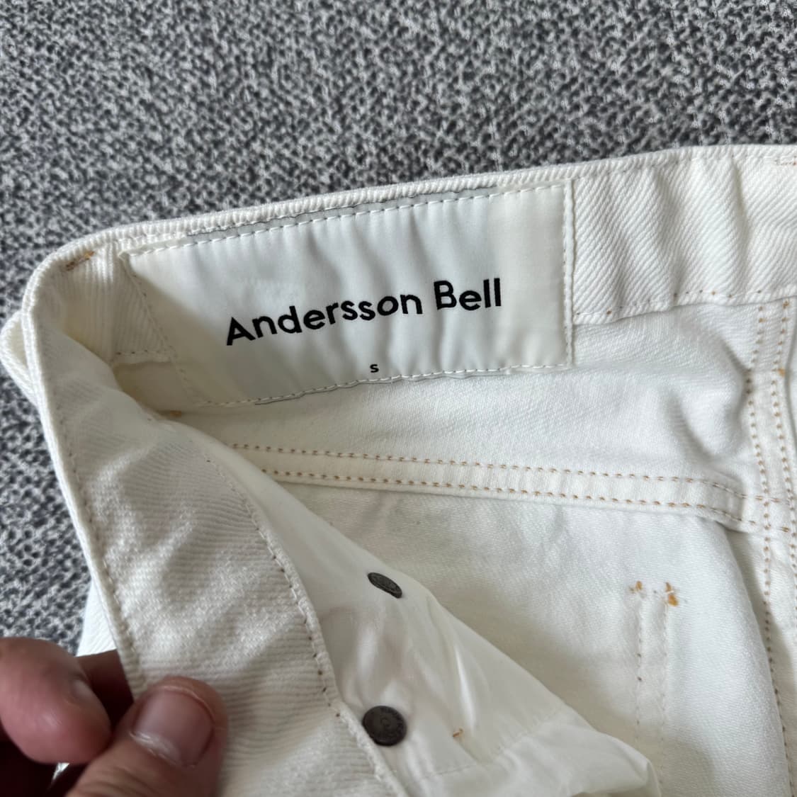 앤더스벨 벨티드 크롭 데님 진 상품이미지6