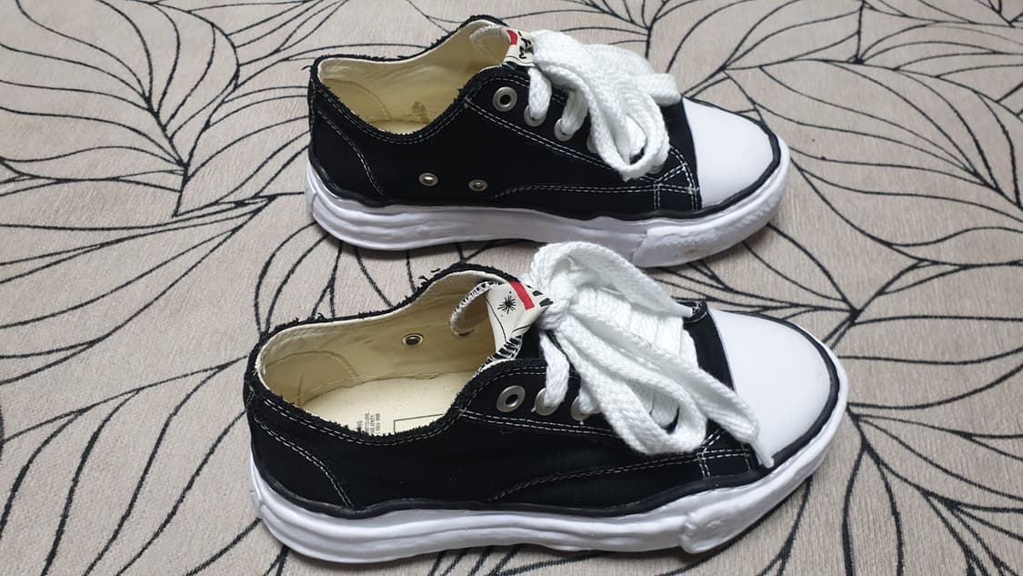 미하라 야스히로 피터슨 OG 솔 캔버스 로우  블랙 39 250 상품이미지2