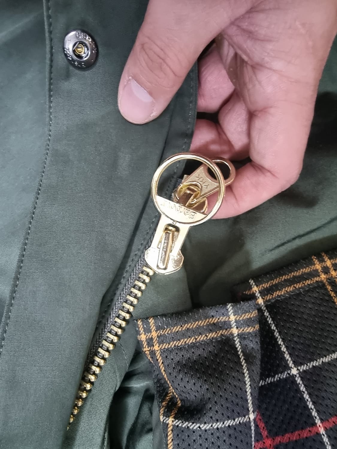 바버 스페이 논왁스 카키 L 상품이미지6