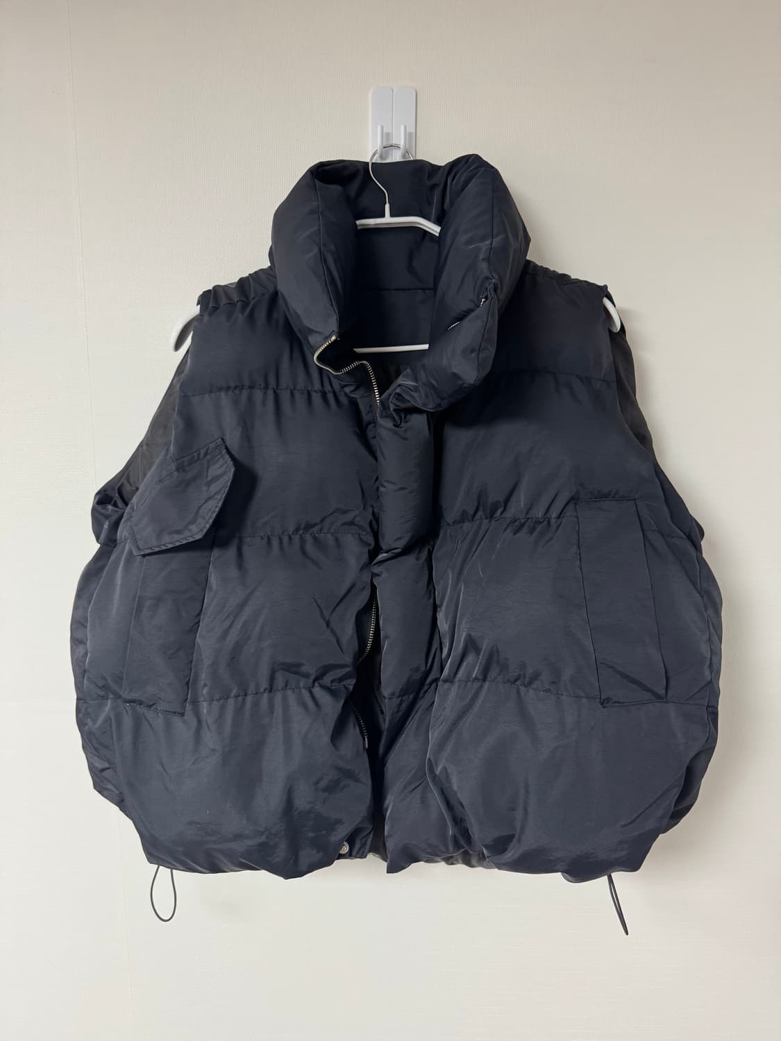 F) 크롭 패딩조끼 상품이미지1