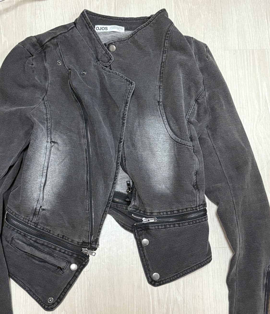 Detachable Span Denim Jacket / Charcoal 상품이미지3