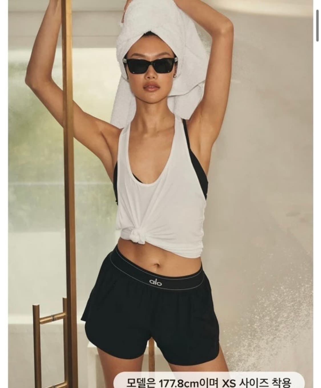 alo 알로요가 매치포인트 쇼츠 블랙 M사이즈 상품이미지1