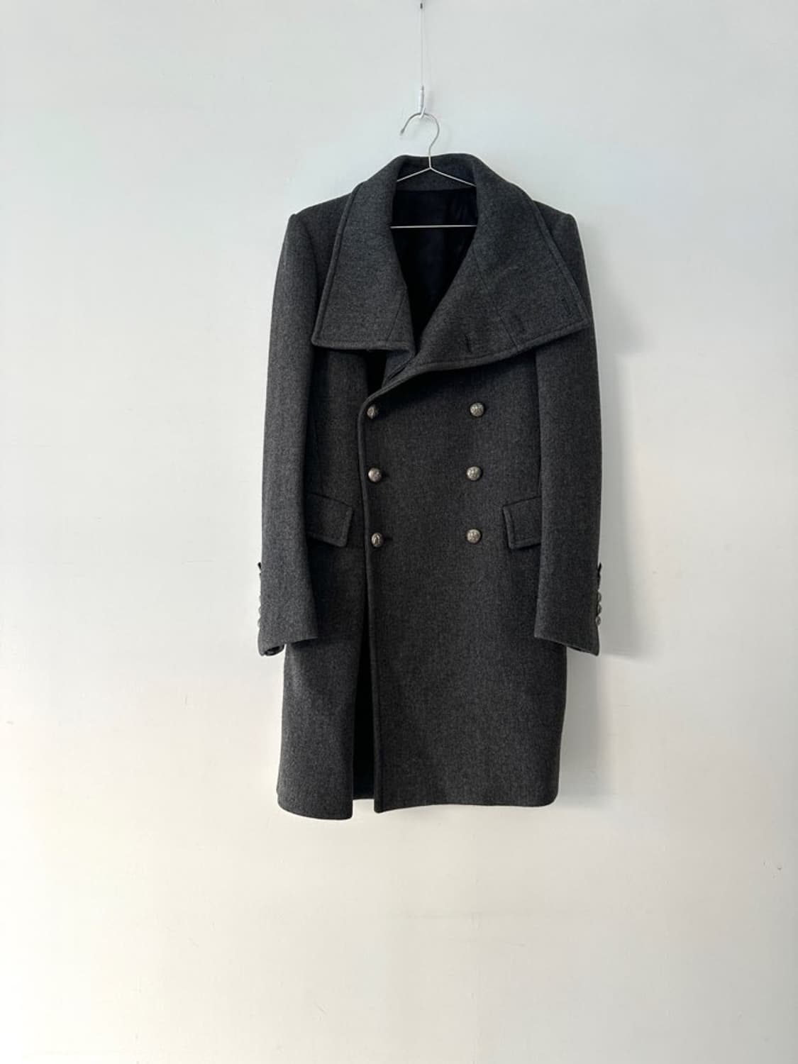 SYSTEM double high neck coat / grey 상품이미지4