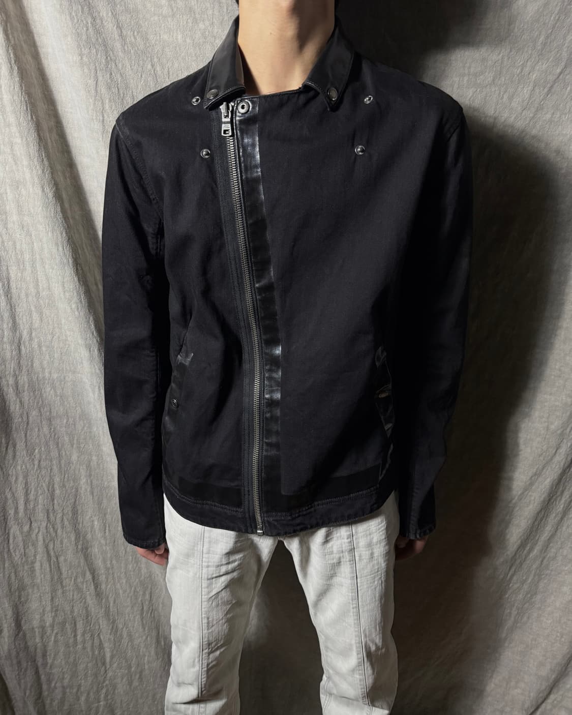 Armani Exchange Coated Trim Rider Jacket 상품이미지2