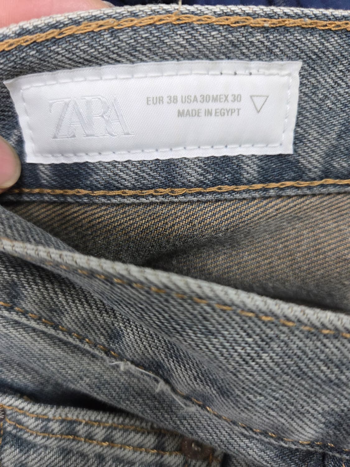 자라 언발란스 절개 와이드 데님팬츠 30 상품이미지3