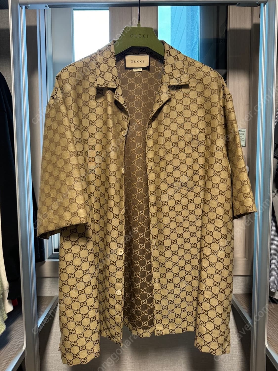 [GUCCI] 구찌 GG 리넨 혼방 캔버스 셔츠 (52) 상품이미지1