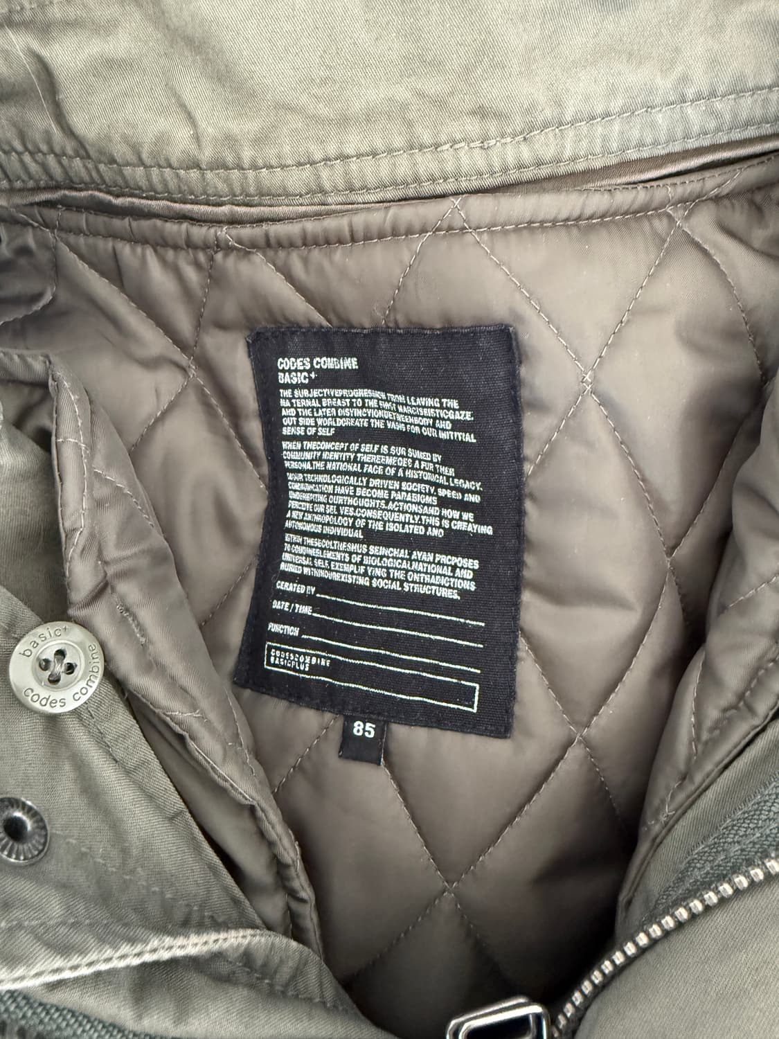 코데즈컴바인(Codes combine) 피쉬테일 파카 개파카 야상 상품이미지9