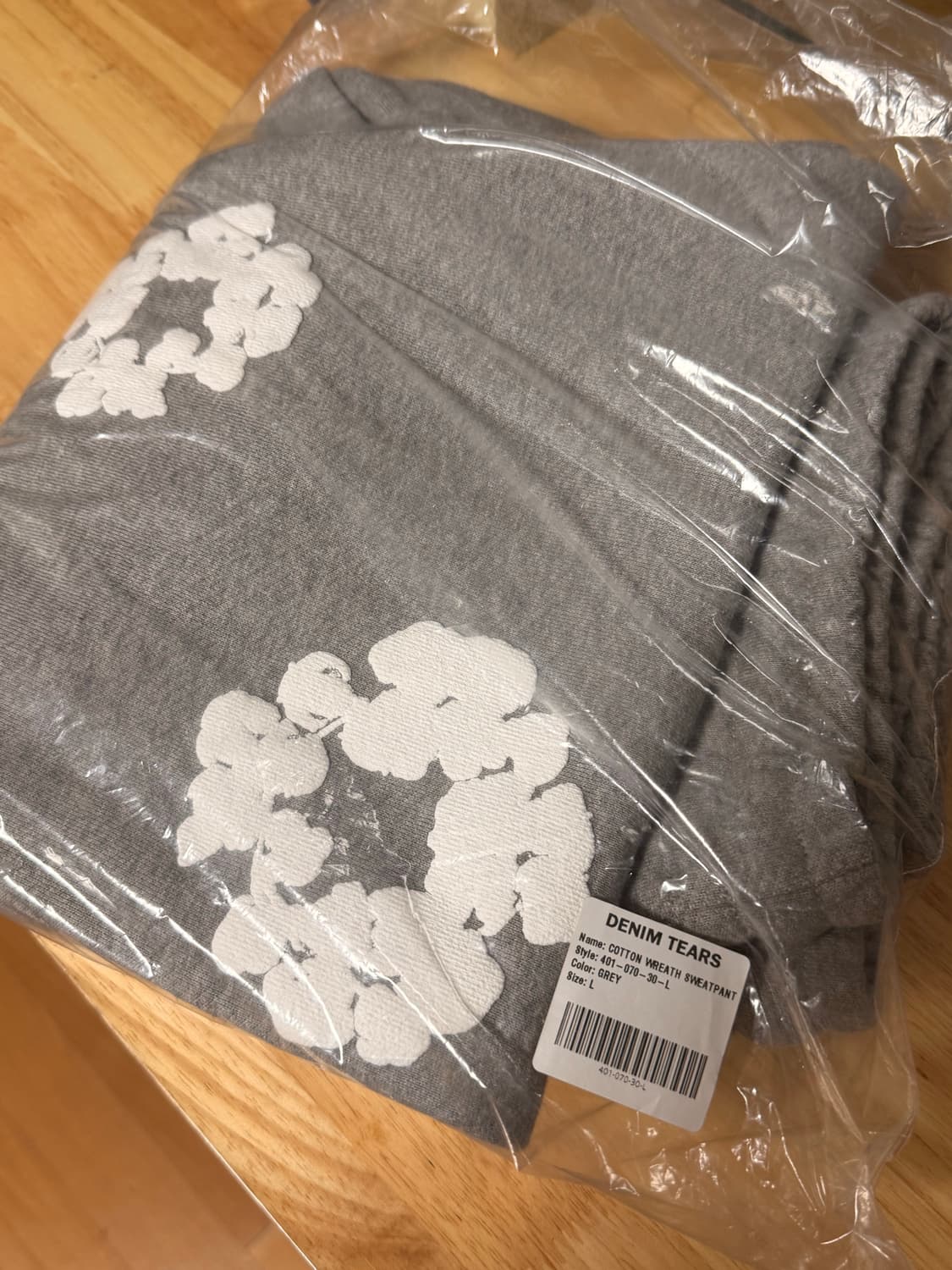 데님티어스 스웻팬츠 그레이L 상품이미지1