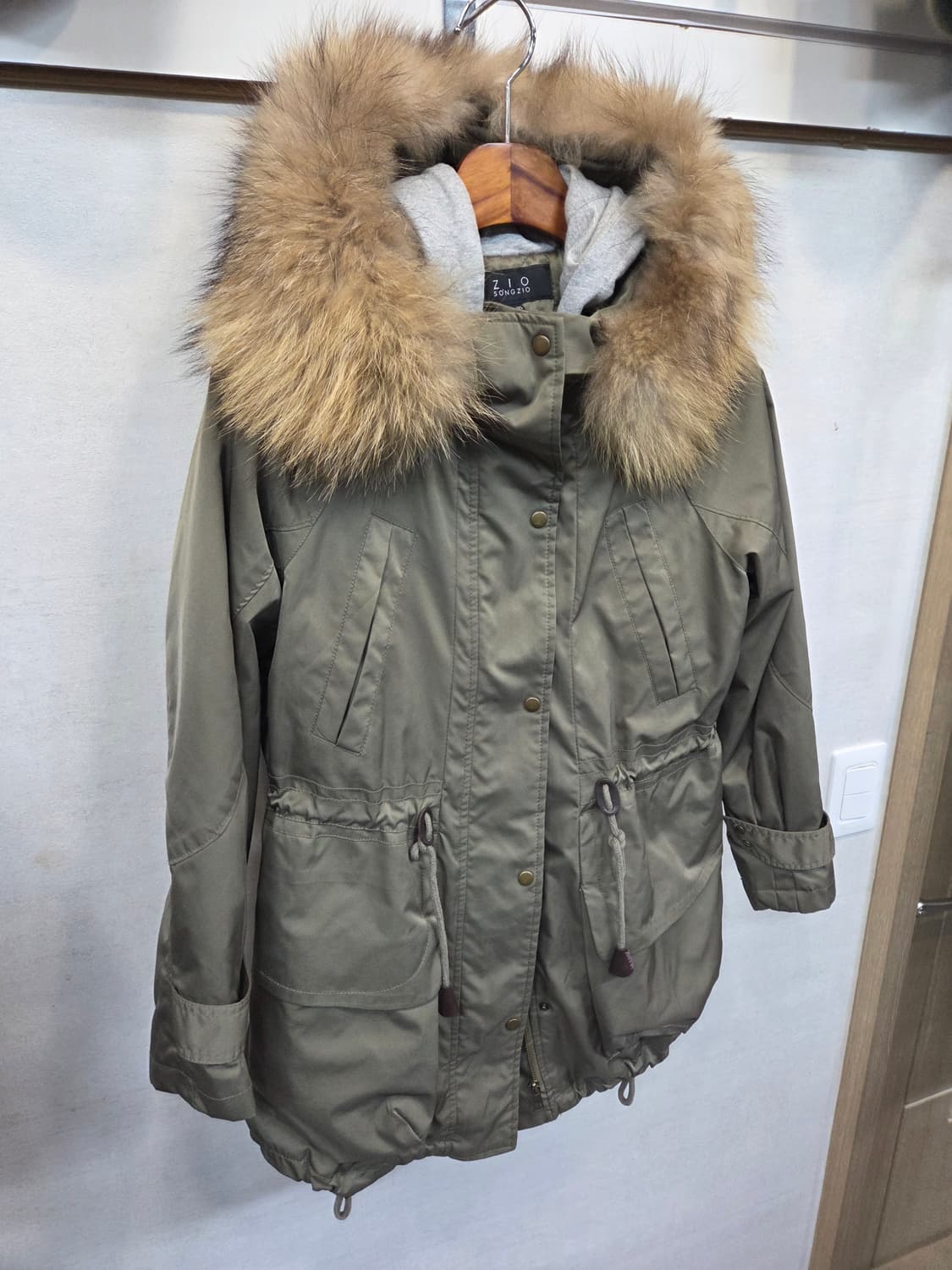 지오송지오 여성 라쿤퍼 야상 후드자켓 66 상품이미지9