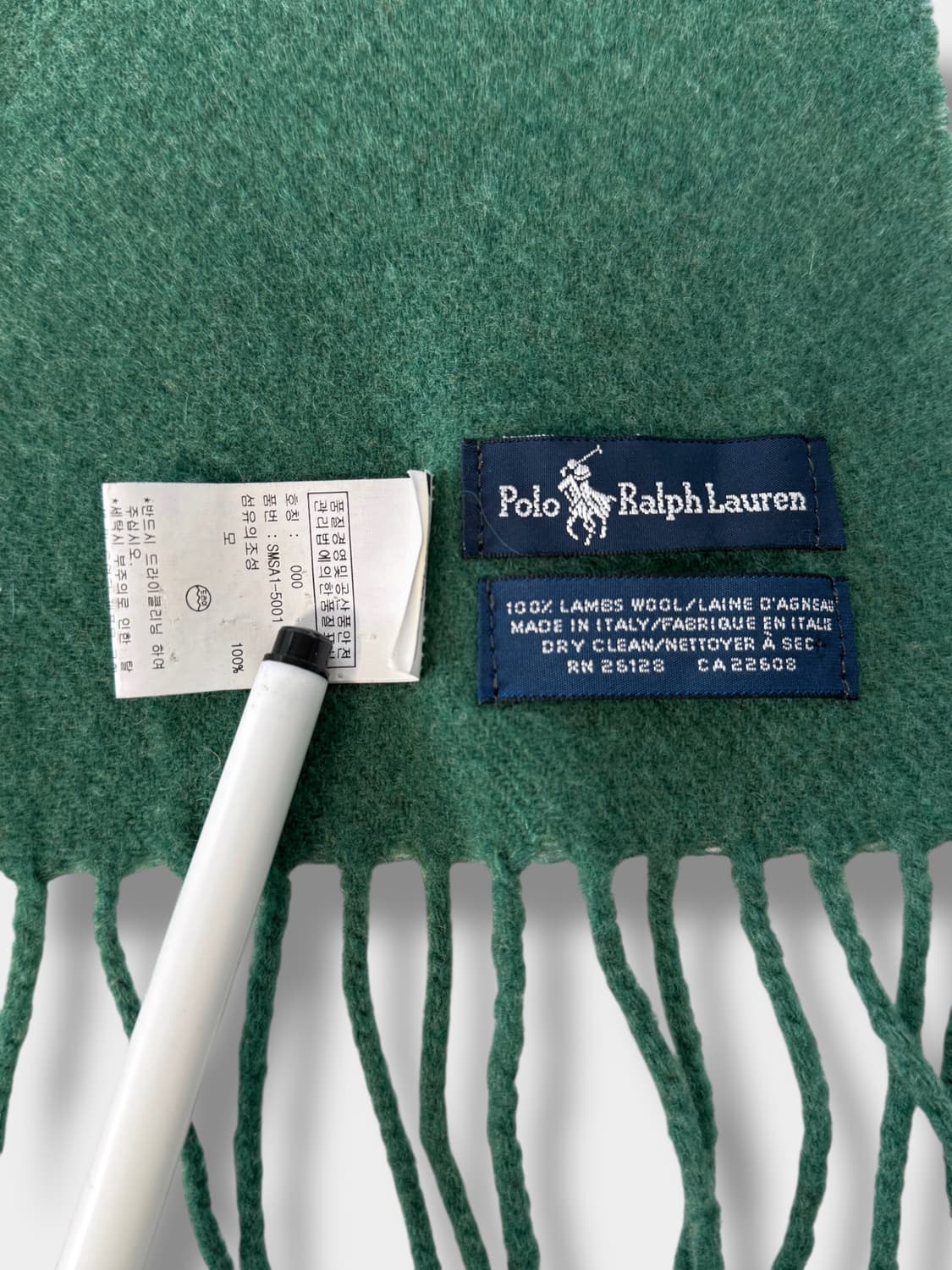 폴로 랄프로렌 00‘s 램스울 그린 머플러 상품이미지5