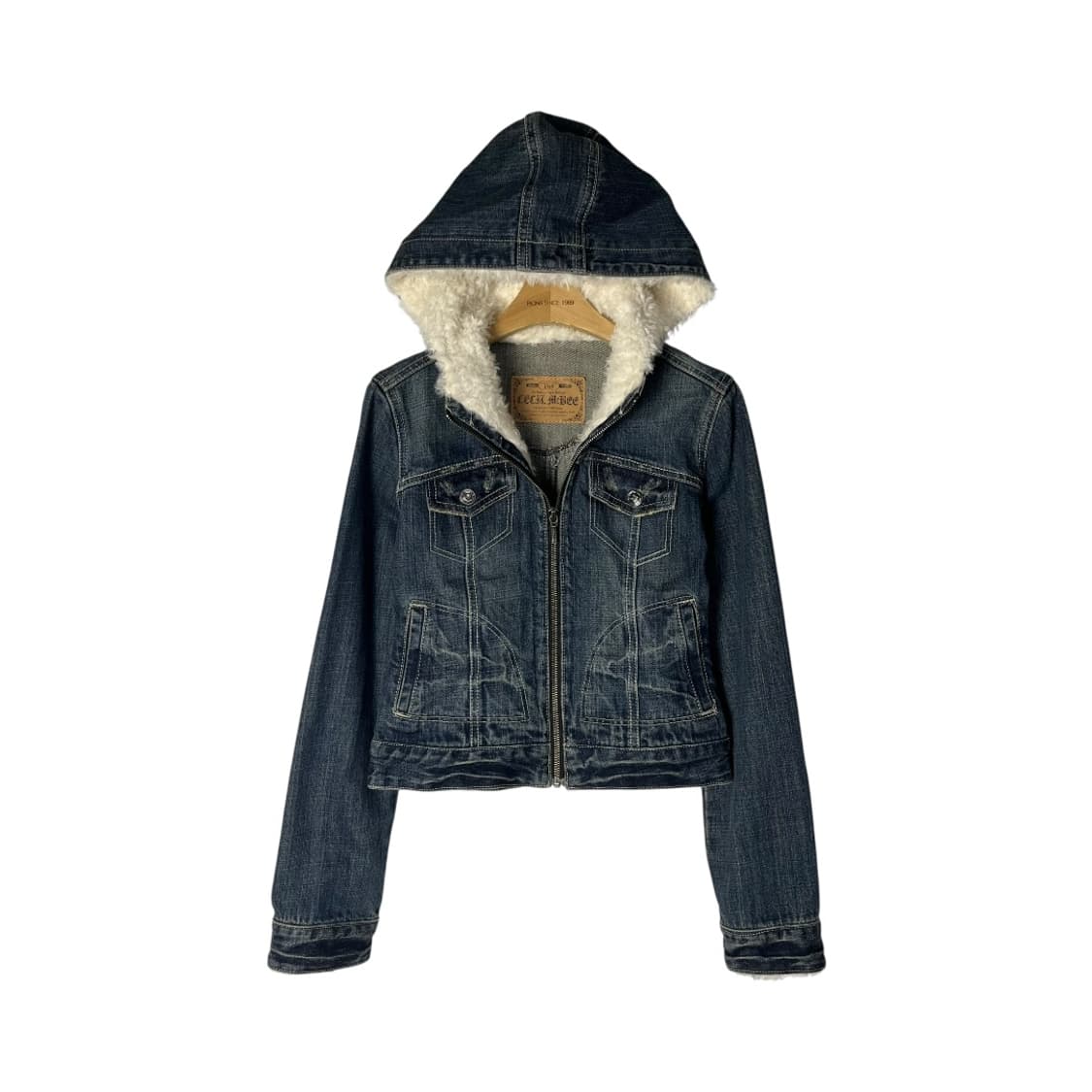 [Cecil McBee] 세실맥비 퍼 트리밍 데님자켓 상품이미지1