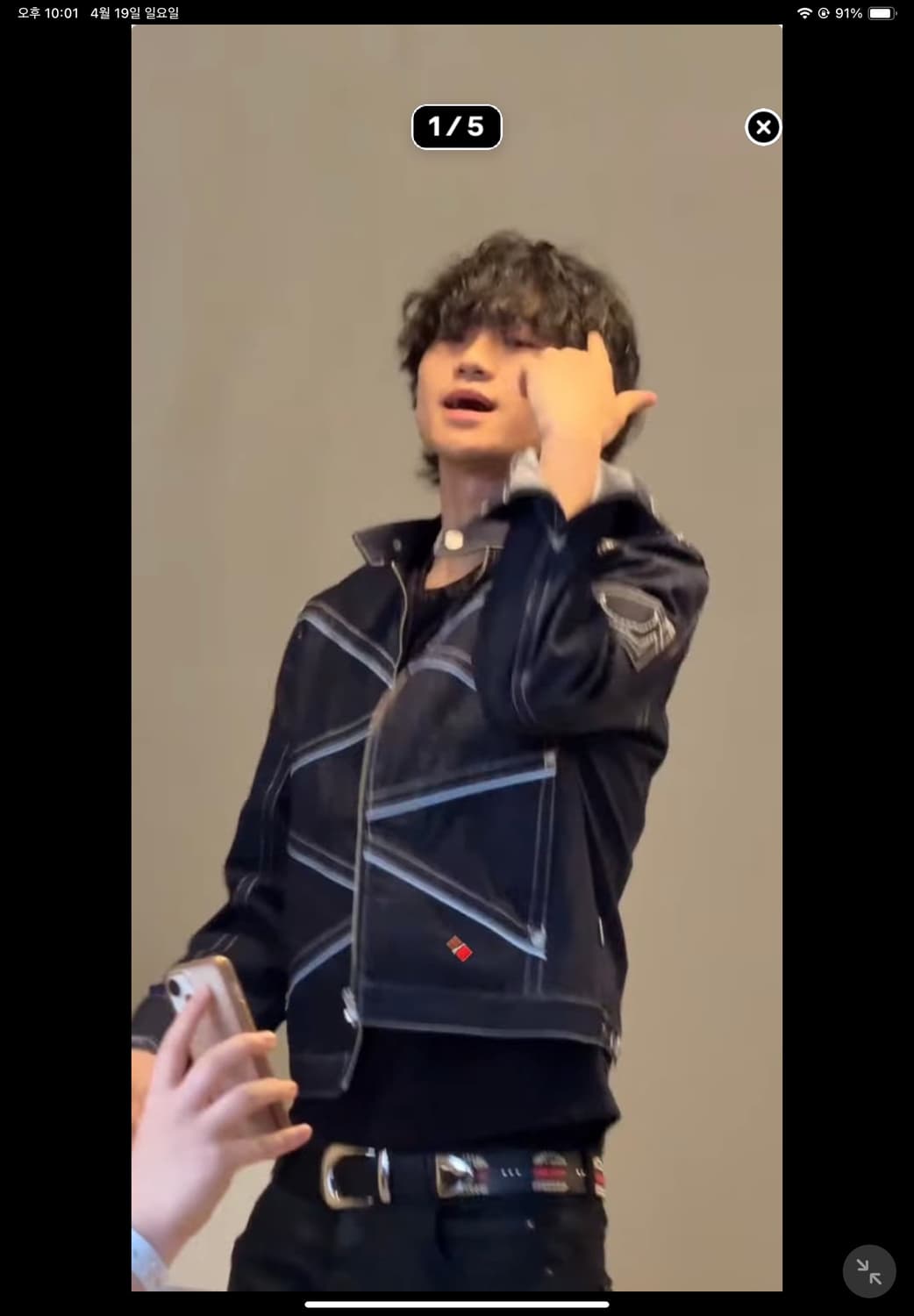 샤이보이토비 착용)트루릴리젼 데님자켓  상품이미지1