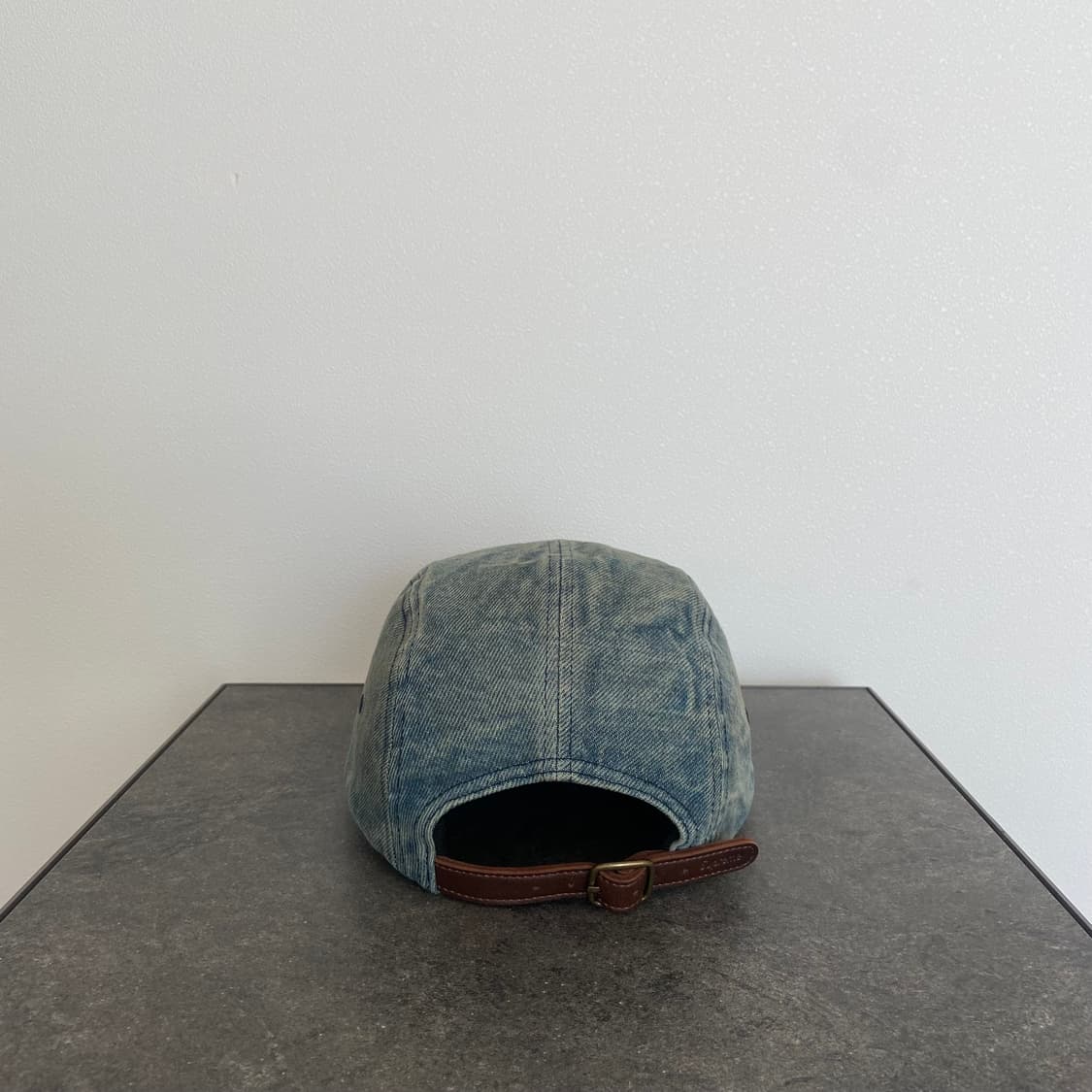 슈프림 워시드 데님 박스로고 캠프캡 모자 상품이미지4