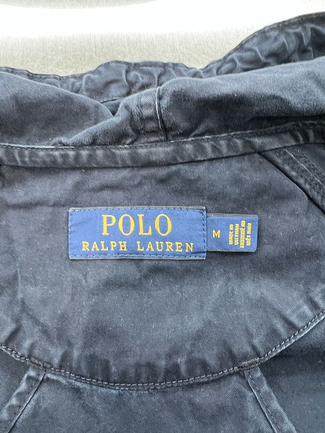 폴로 랄프로렌 네이비 코튼 쉘 후디 풀 집업 자켓 상품이미지7