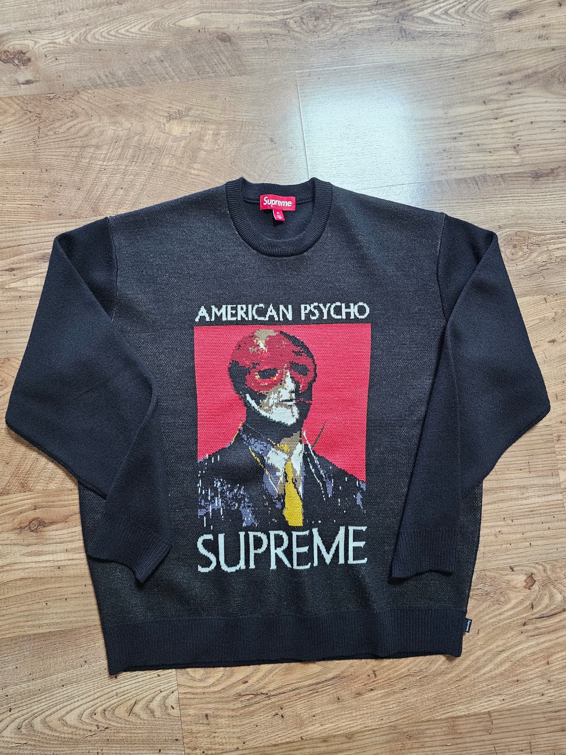[M] 슈프림 아메리칸 사이코 스웨터 니트 블랙 상품이미지2