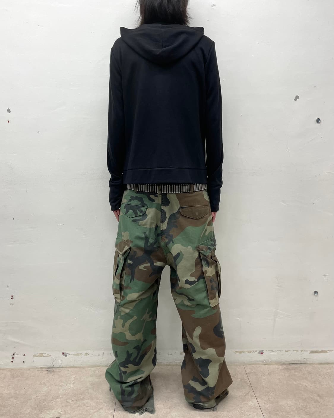 Long Zipper Activity Black Hooded Zip-Up 상품이미지5