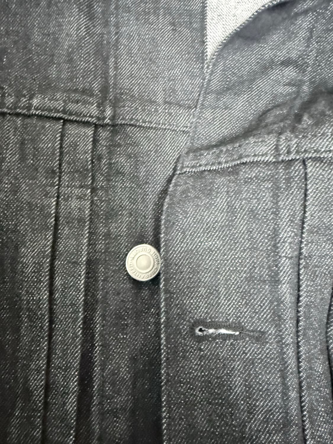 공홈구매)포터리 데님 트러커 자켓 타입1 블랙 3사이즈 상품이미지5