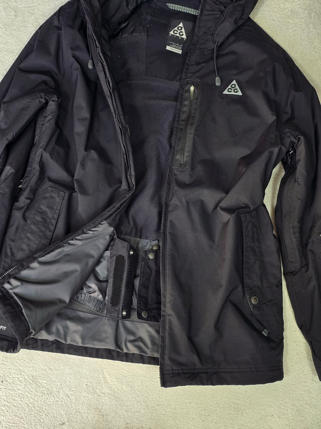 나이키 ACG 후드 바람막이 자켓 블랙 L 상품이미지7