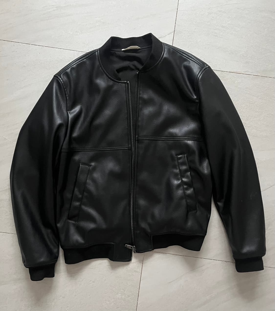 자라 레더 봄버 자켓 상품이미지2