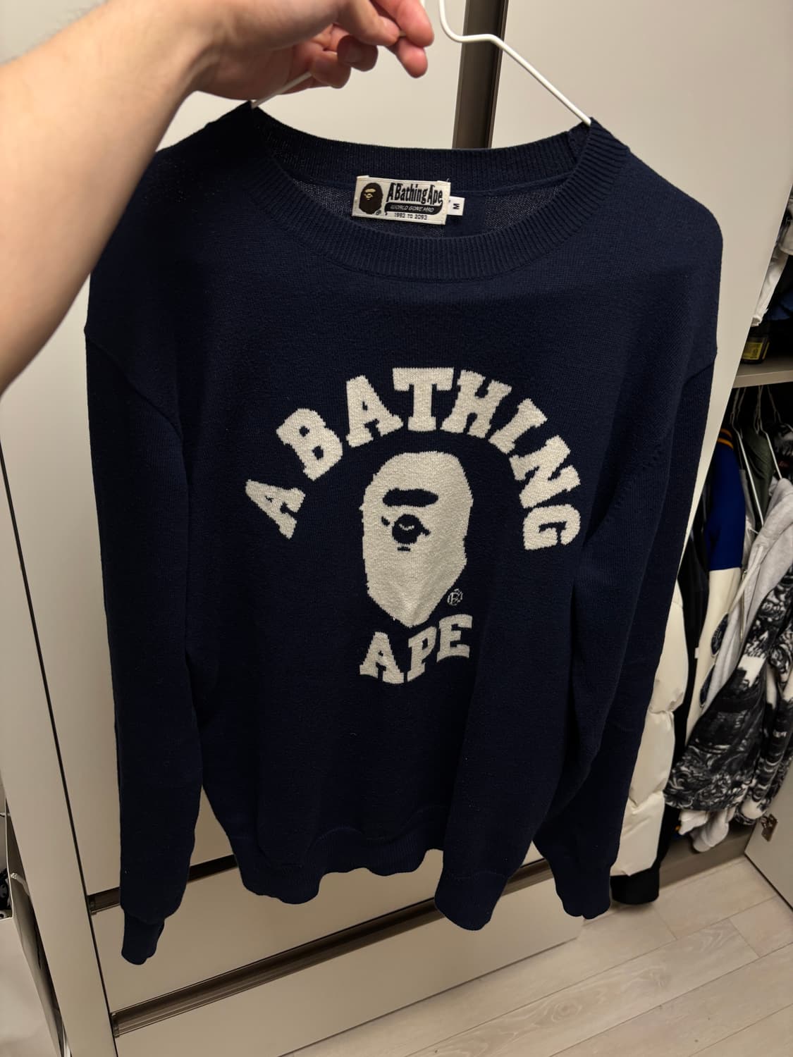 베이프 컬리지 니트 상품이미지5