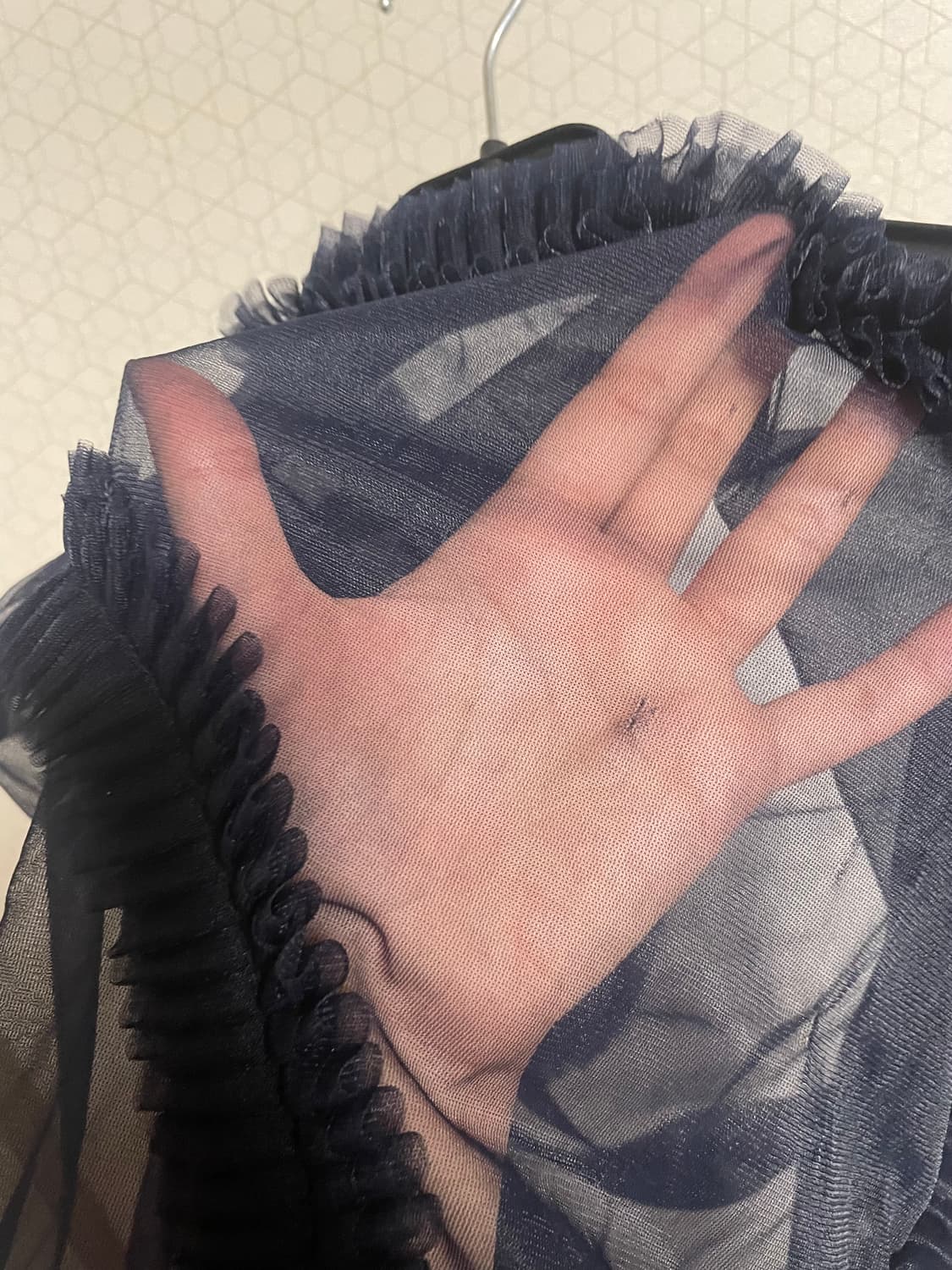 Ulika Sanctus 플리츠 메쉬탑 상품이미지2