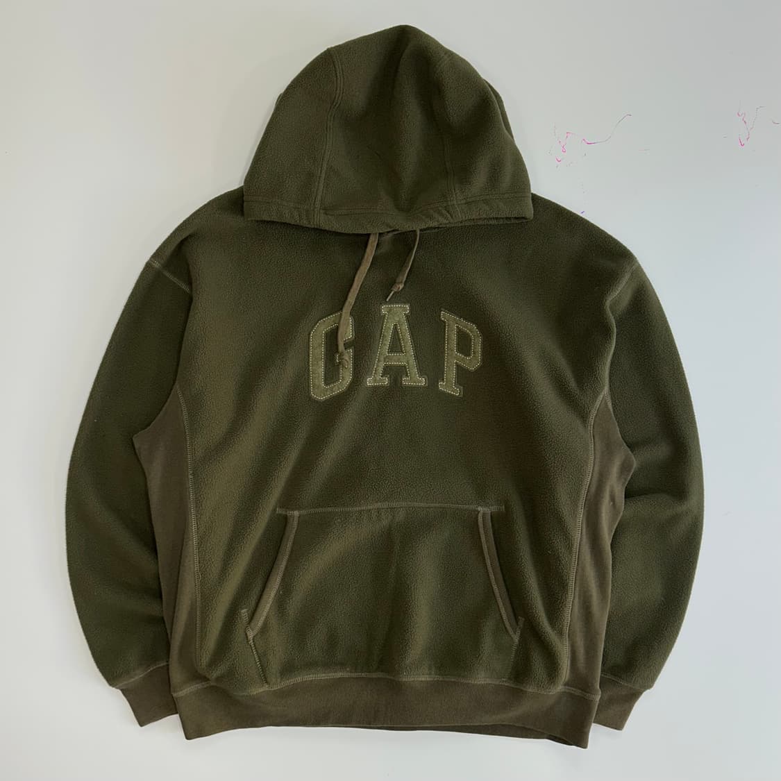 Gap 갭 올리브 후리스 후드티 상품이미지3