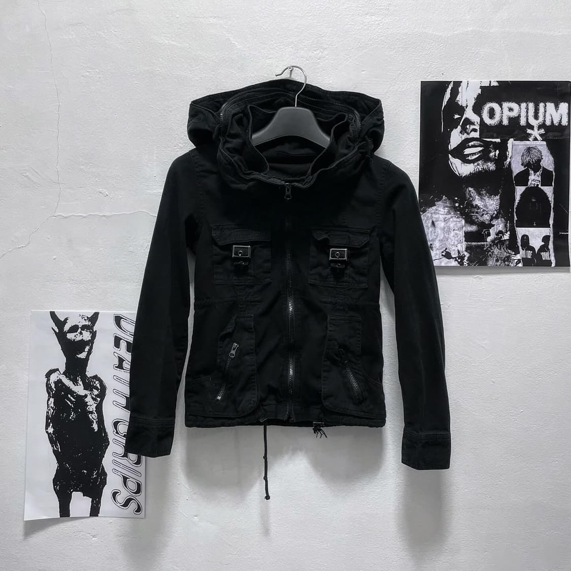 Black strap pocket jacket 상품이미지3