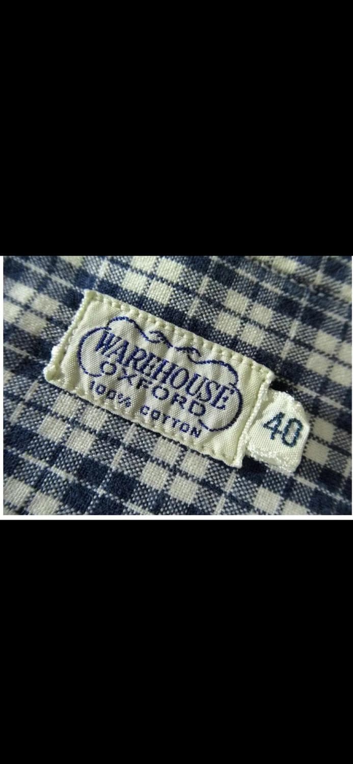 웨어하우스 bd 체크셔츠40사이즈 상품이미지4