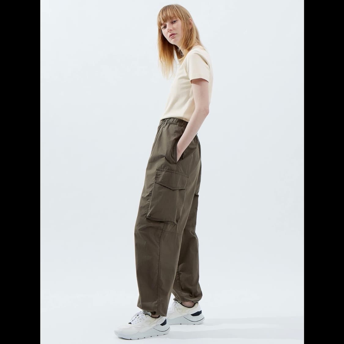 유니클로 & 르메르 콜라보 와이드핏 파라슈트 카고팬츠 (새상품) 상품이미지8