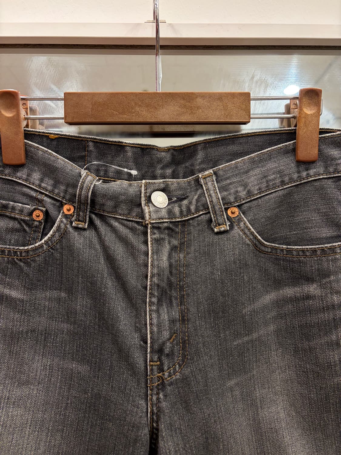 00s Levis 리바이스 503 흑청 데님 팬츠 (29inch) 상품이미지3