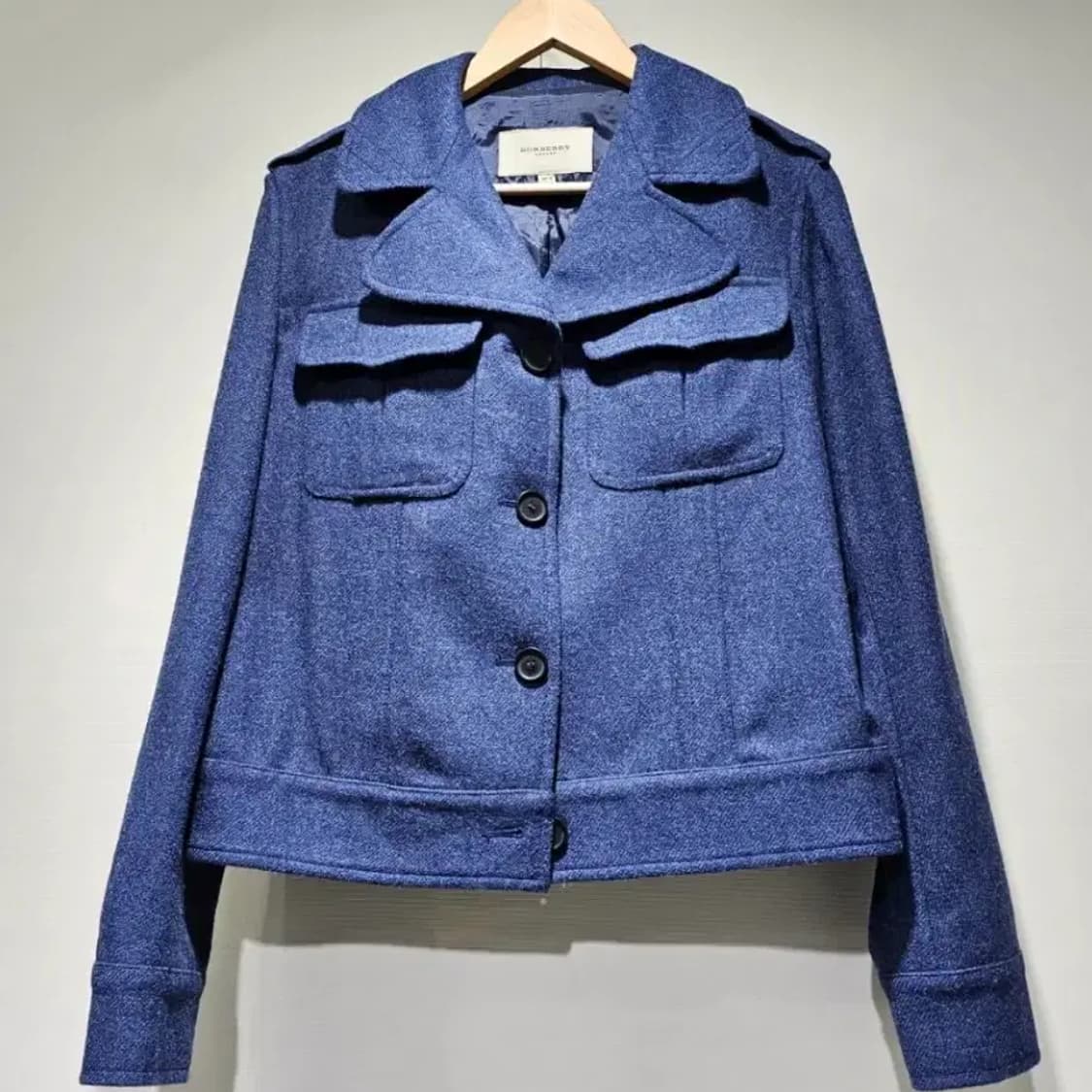 [정품] 버버리 런던 이탈리아 메이드 울 숏 자켓 55 상품이미지6