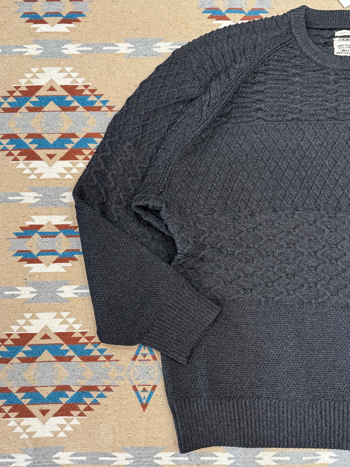 [XL] 나나미카 크루넥 스웨터 블랙 상품이미지2