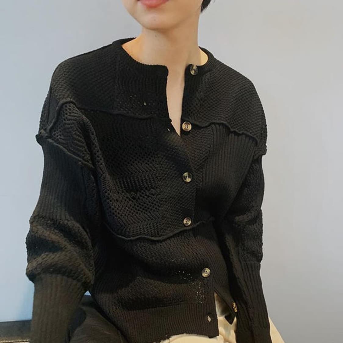 f) perverze 퍼버즈 대미지 가디건 상품이미지5