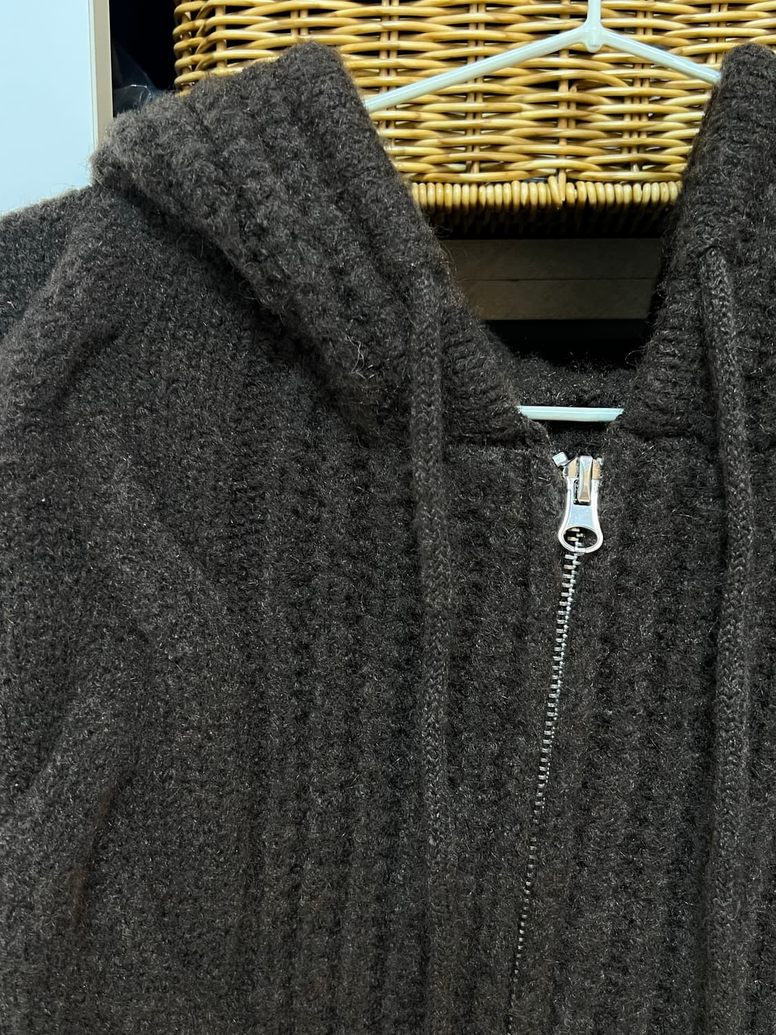 어텀 니트 후드집업 상품이미지2