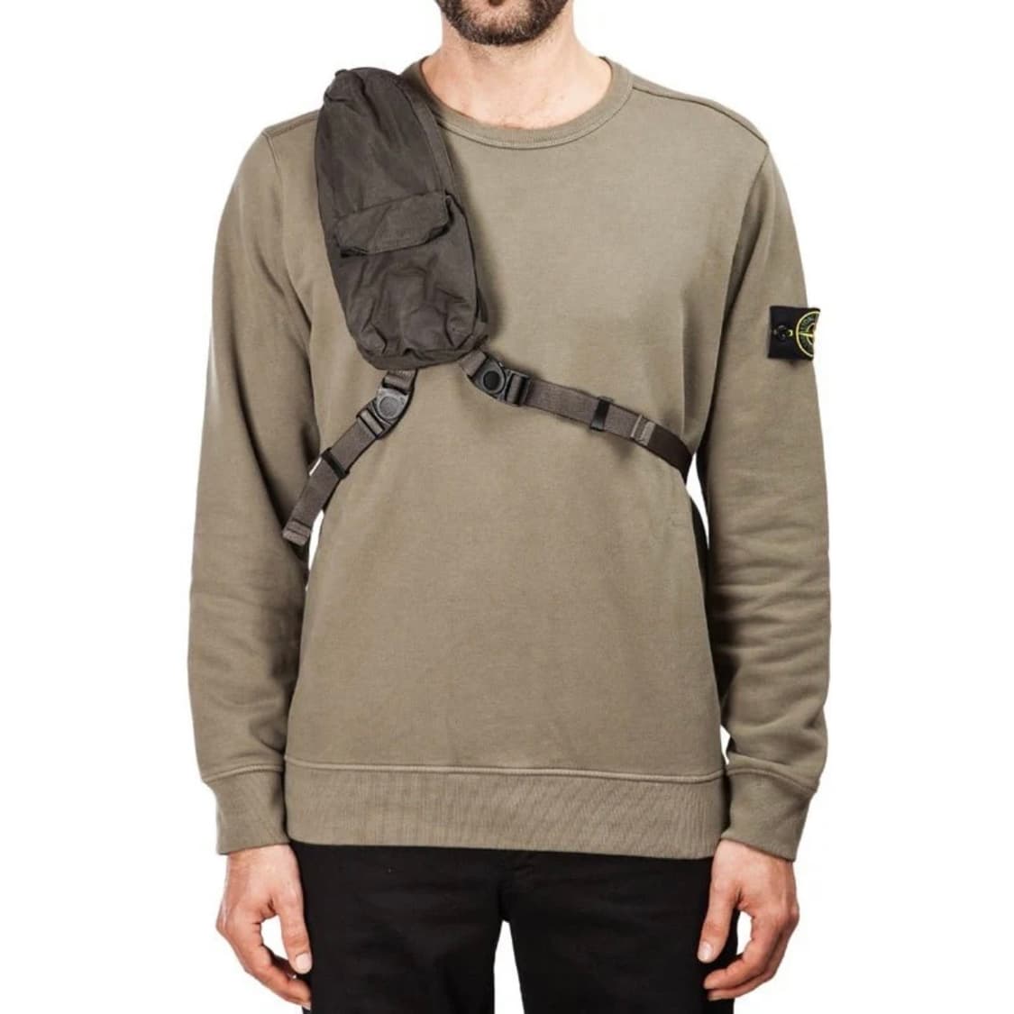 [OS] 스톤아일랜드 가먼트 다이드 나일론 슬링백 올리브 상품이미지2