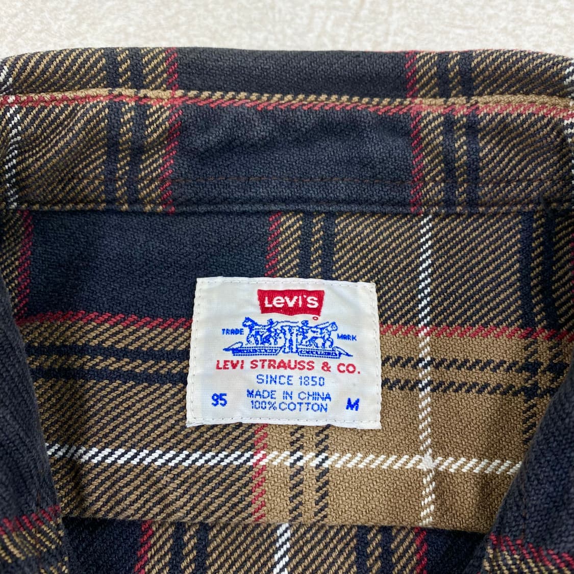  리바이스 화이트탭 플란넬 워크 셔츠 (98)  ﻿ 상품이미지4