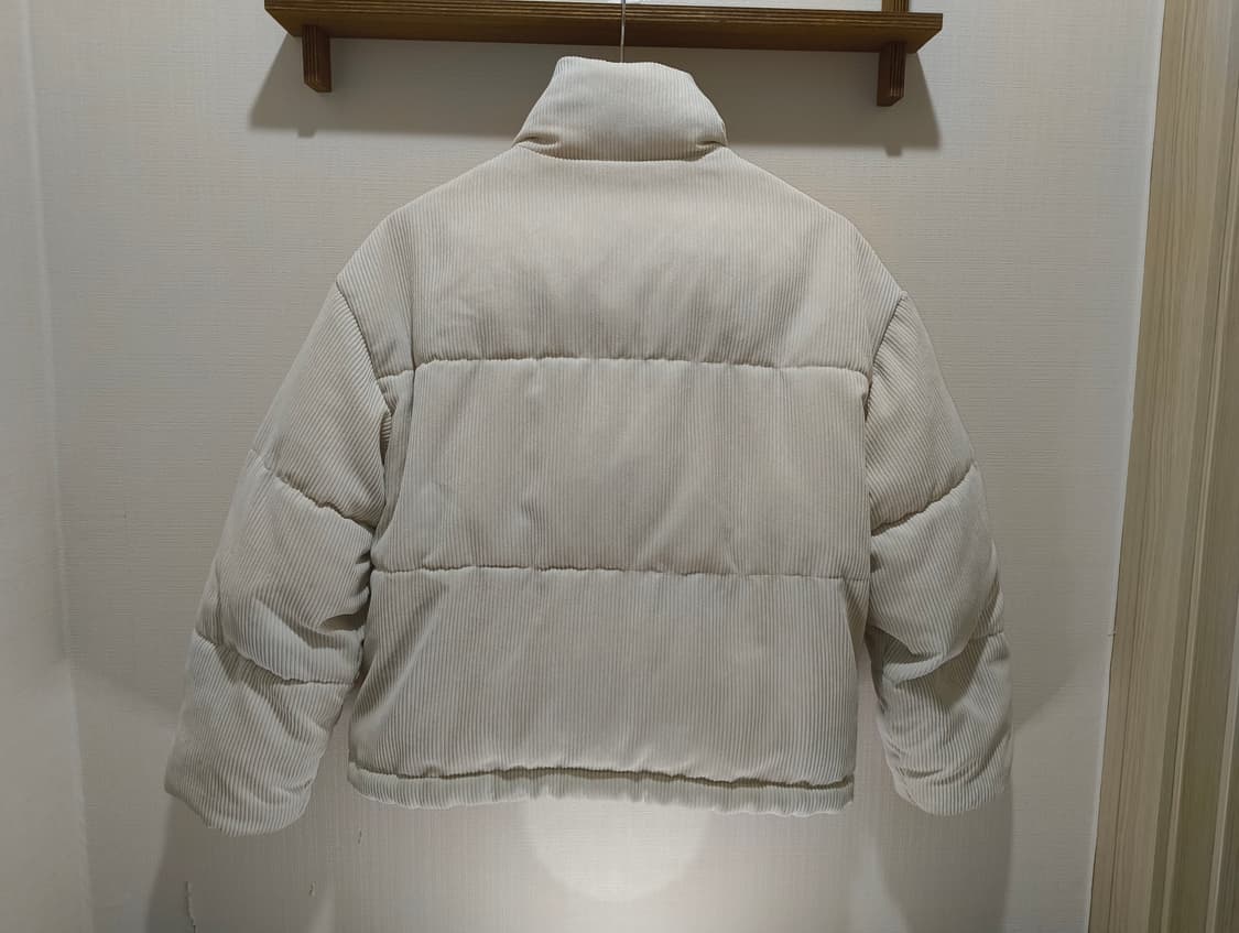 후아유 코듀로이 숏푸퍼 패딩 베이지 S사이즈 상품이미지3