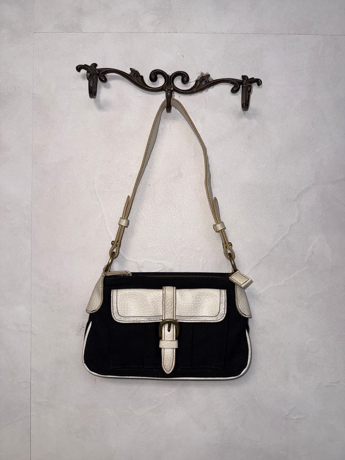 SISLEY black&white buckled shoulder bag 상품이미지1